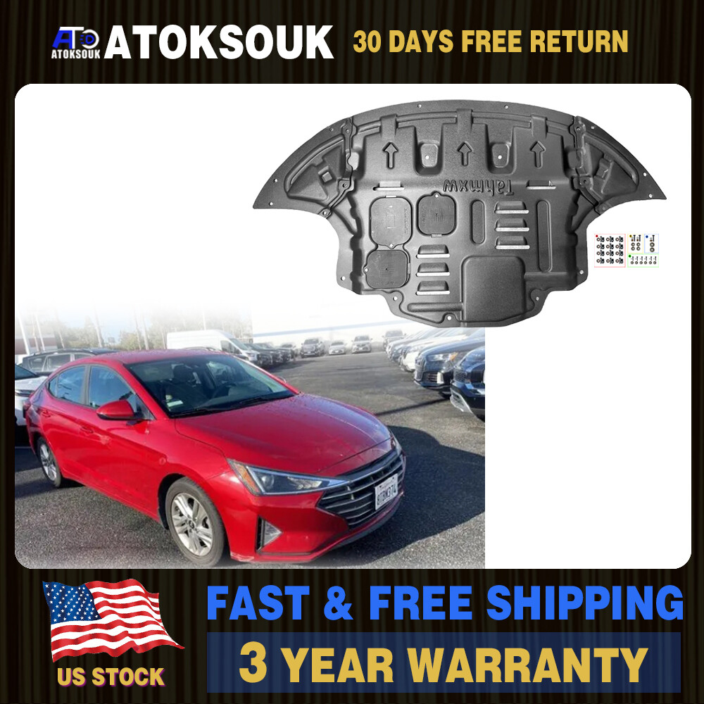 Front Engine Motor Splash Guard For Hyundai Elantra 2017-20Engine Shield Board