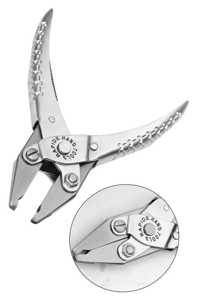PARALLEL ACTION SPRING INSERTING PLIERS FEATURE FOR WOODWIND MUSIC INSTRUMENTS
