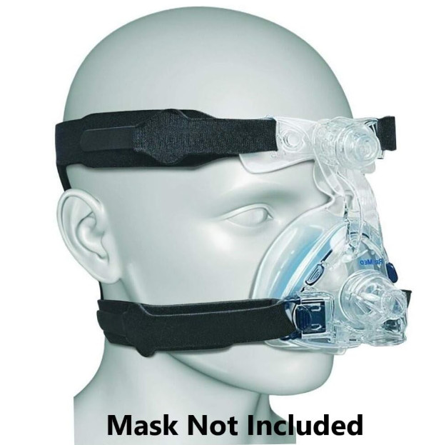 CPAP Headgear Strap for ResMed & Philips, Adjustable Replacement (No Clips)