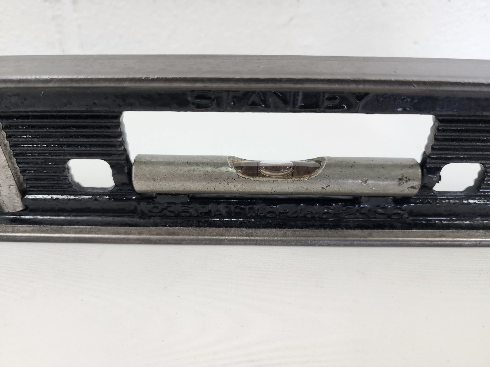 (2) Vintage Stanley No. 36 Cast Iron 12" Machinist Level