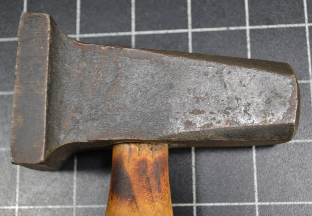 ATHA - 2 1/2" - BLACKSMITH SQUARE FLATTER HAMMER - ALL ORIGINAL WITH HANDLE