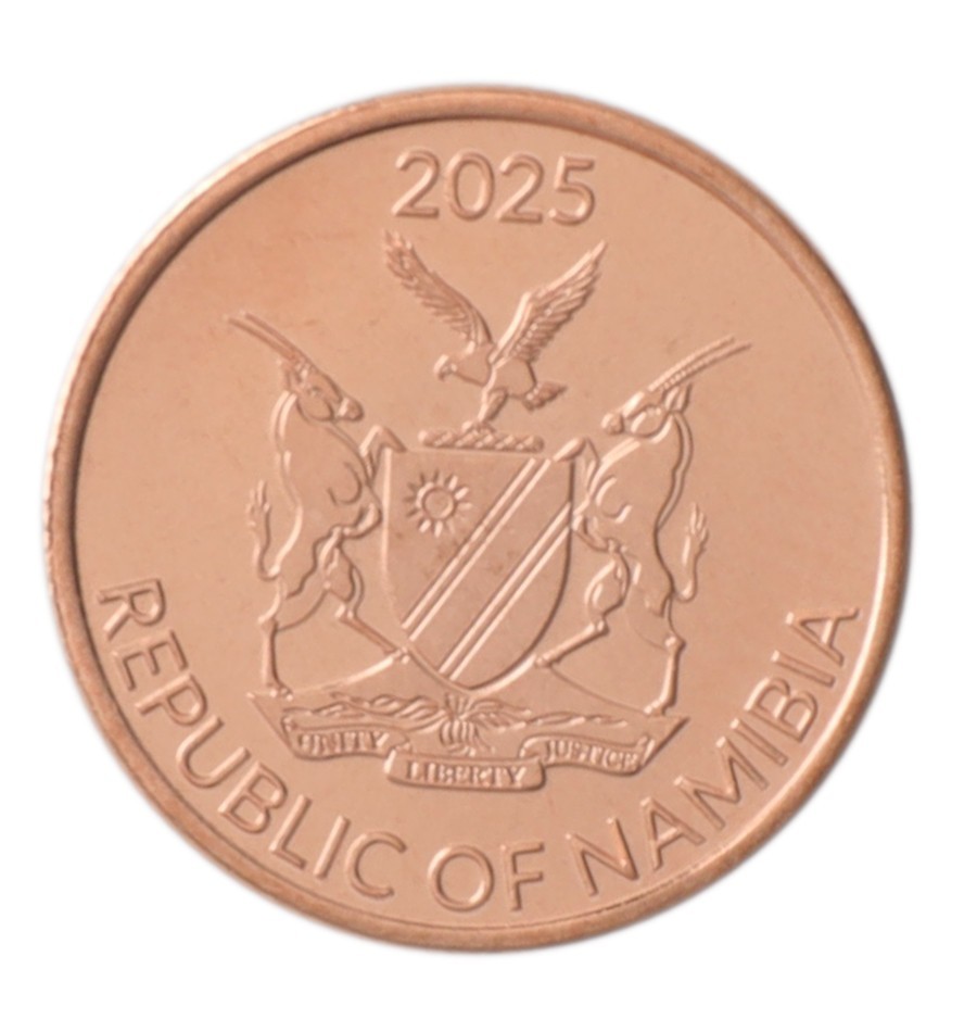 Namibia 20 Cents, 2025, N #482687, Mint