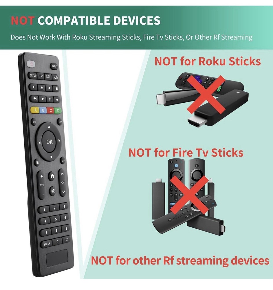 Universal TV Remote Control for Remote, Simple Setup 3 Device Universal
