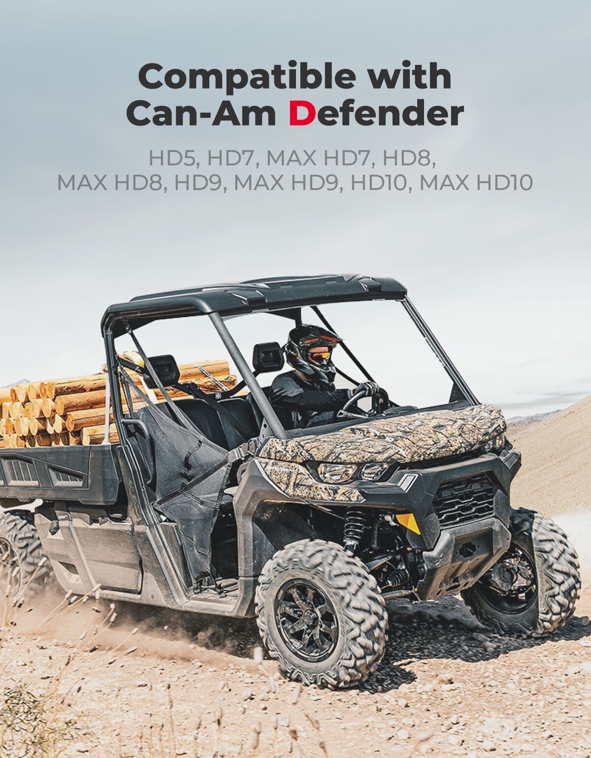 For Can am Defender HD5 HD7 HD8 HD9 HD10 Bench Seat Center Console Armrest Box