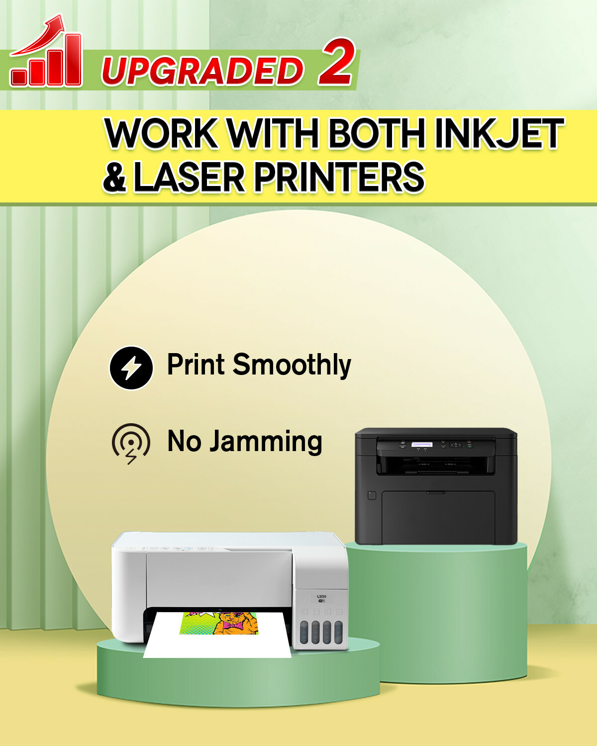 10 Sheets KOALA Matte White Waterslide Decal Transfer Paper for INKJET & LASER