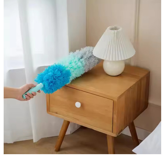 Extendable Microfiber Duster Long Pole for High Ceiling Fan Cleaner WashableHead
