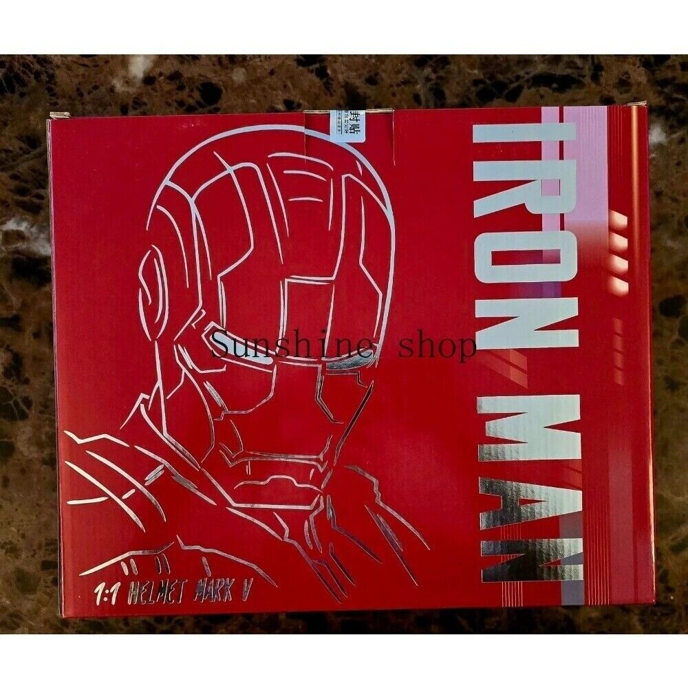 Autoking Iron Man MK5 Gold Electronic Helmet Mask with Voice Activation