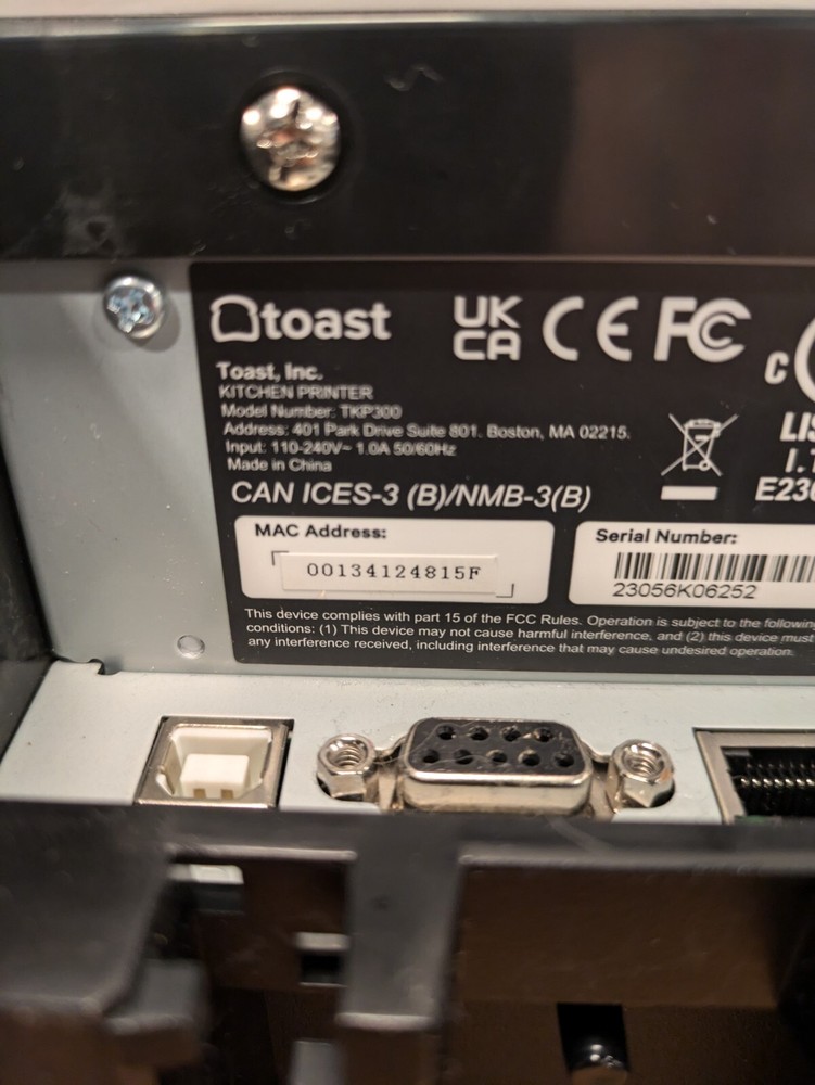 New Toast POS System W/ Hand Held