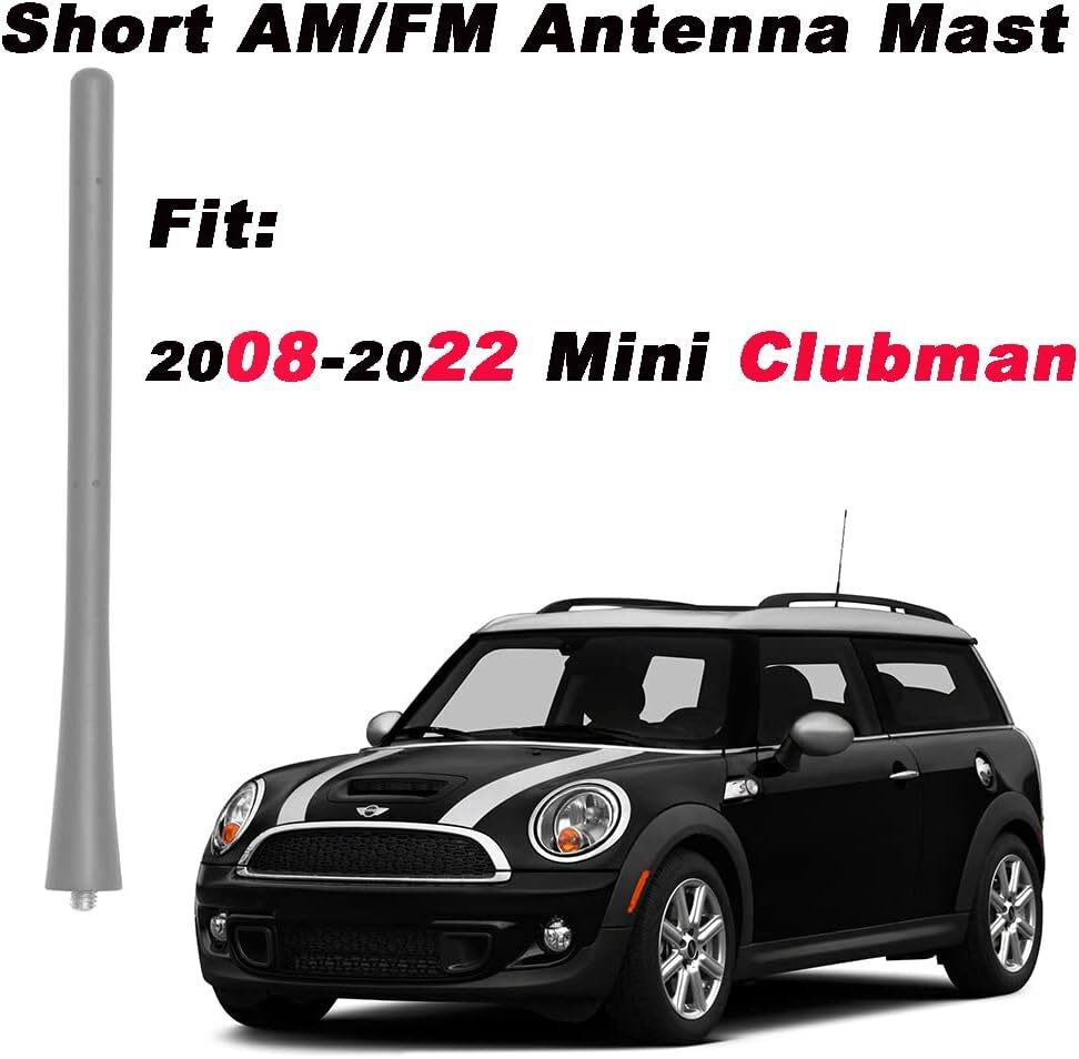 7 inch Antenna Mast Compatible with BMW Mini Cooper Select Models, Black