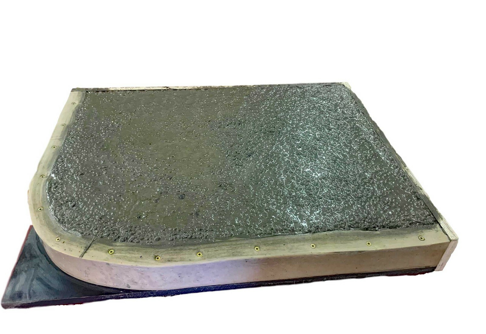 Stone Master Molds Chiseled Edge Concrete Countertop Edge Form Liner 10'x3"