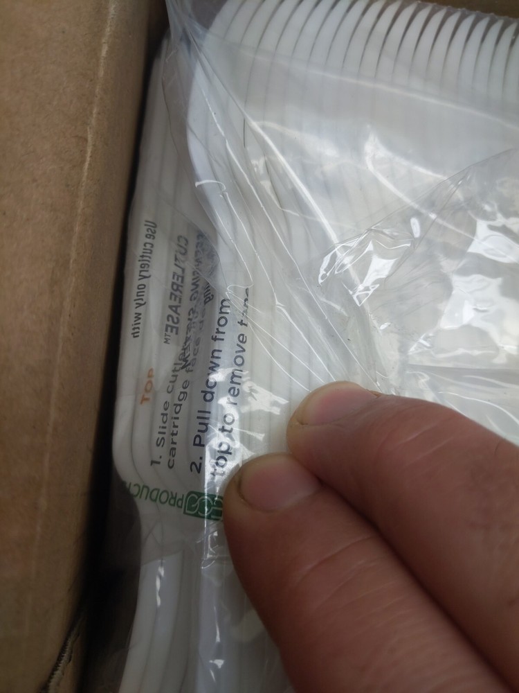 Eco-Products Forks for Cutlerease dispensing system White EP-CE6FKWHT 960pcs