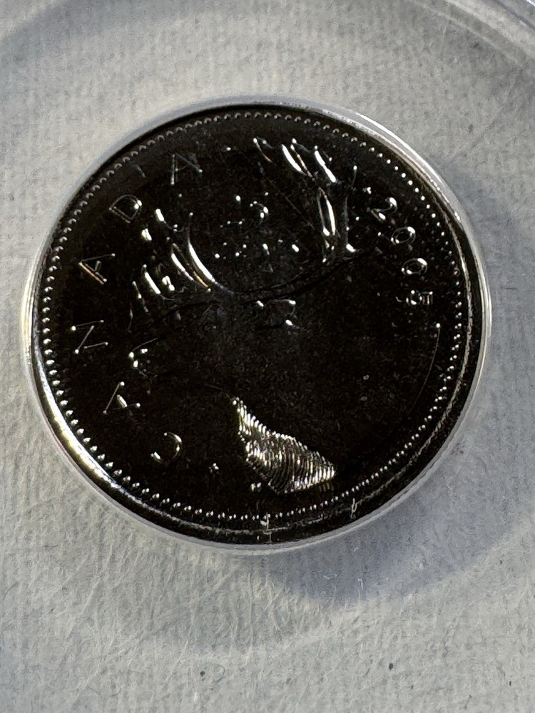 2005-P Canada 25 Cents Graded MS 68 by ANACS