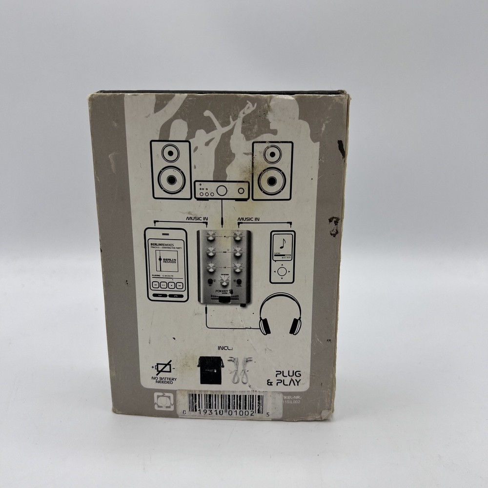 POCKET MIXER Mini-DJ-Mixer (Silver)