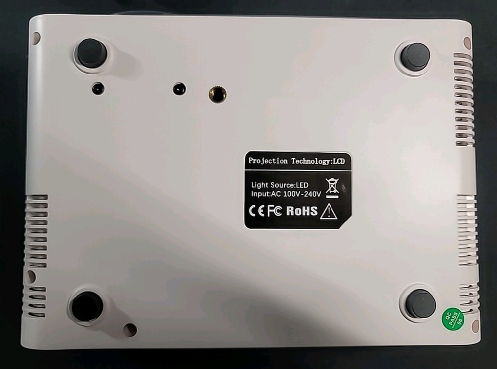 LED Source White Portable LED Projector With Higher Resolution + Brightness