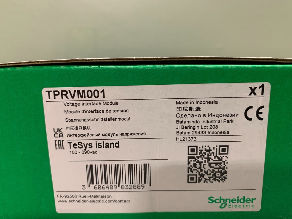 Schneider TPRVM001 Voltage Interface Module Tesys Island