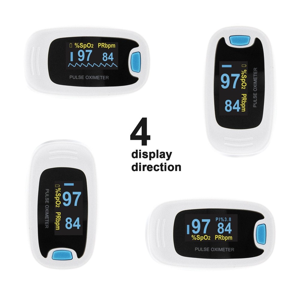 CONTEC OLED Pulse Oximeter Spo2 Fingertip Probe Blood Oxygen Saturation Machine