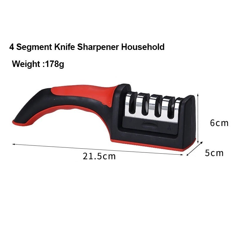 Knife Sharpener Professional Ceramic Tungsten Kitchen Sharpening System 4 Stage