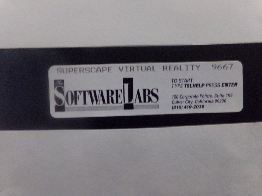 SoftwareLabs Superscape Virtual Reality Floppy Disk