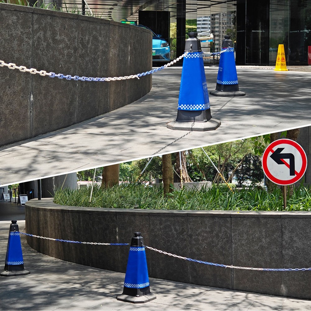 Plastic Chain 100 Foot 2" Safety Chains White Plastic Chains