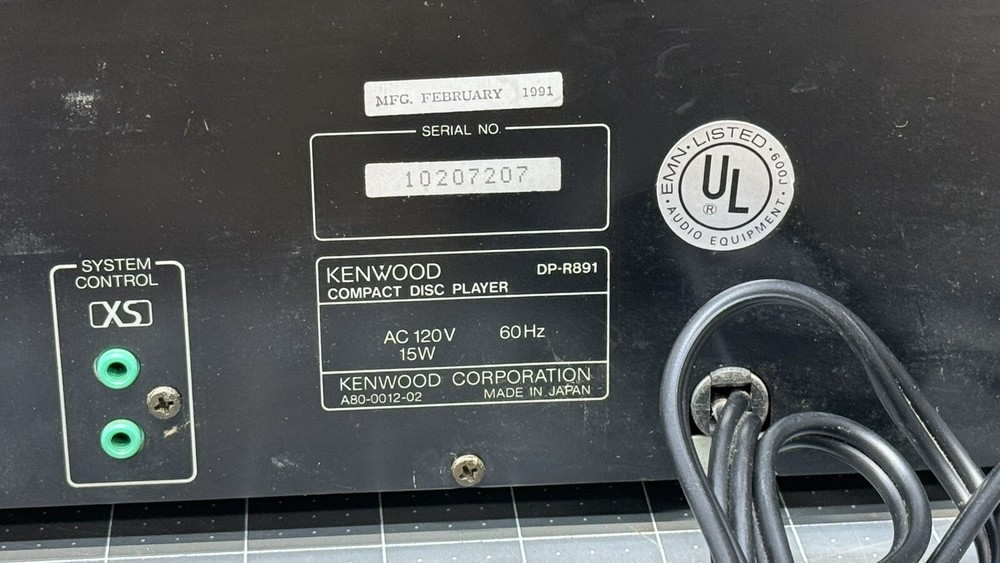 Kenwood DP-R891 Multiple Compact Disc Player Doesn’t Eject So Can’t Be Tested 🔥