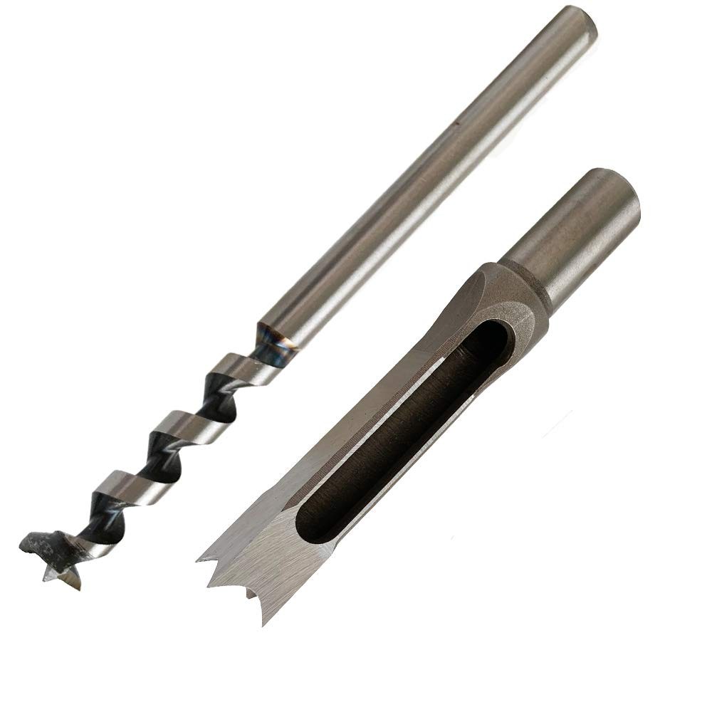Woodworking Mortising Chisel 3/4 inch Square Hole Power Tool Bit, Sharp and D...