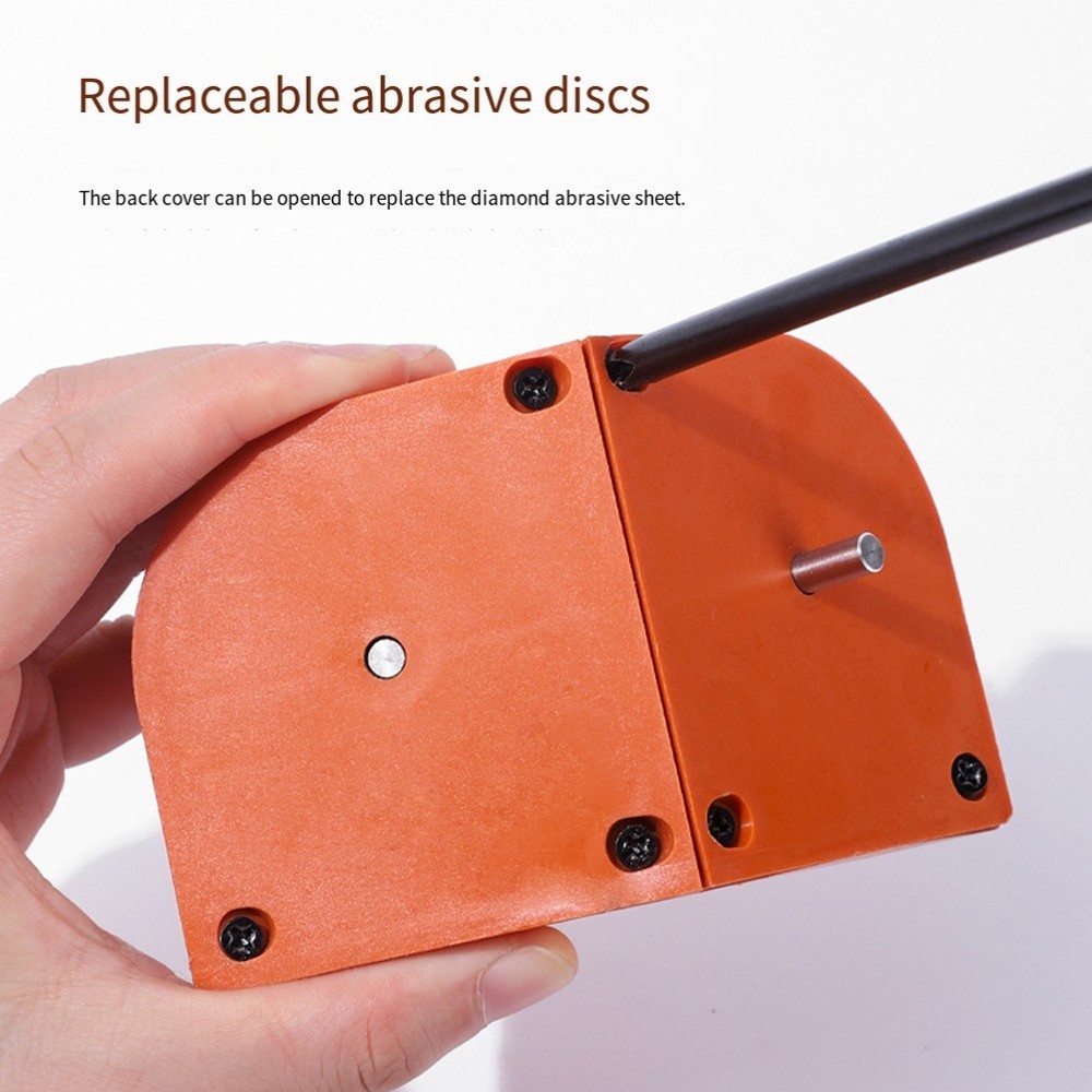 Portable Electric Drill Bit Sharpener with Two Grinding Wheels for Rapid Use