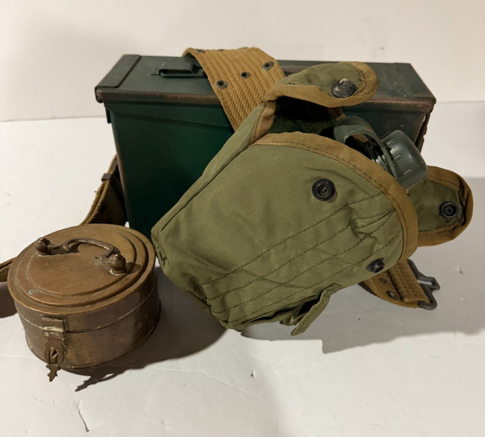 WWII Canteen, Ammo Crate and Box ***READ***