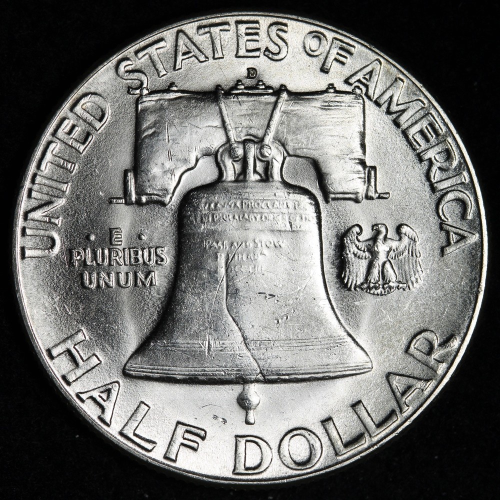 1948-D Franklin Silver Half Dollar GEM BU *UNCIRCULATED* MS E377 QAEJ