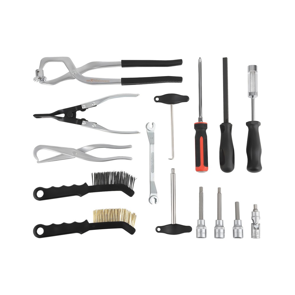 15PCS Brake Drum Tool Kit Drum & Disc Brake Tool Set Drum Brake Spring Tool
