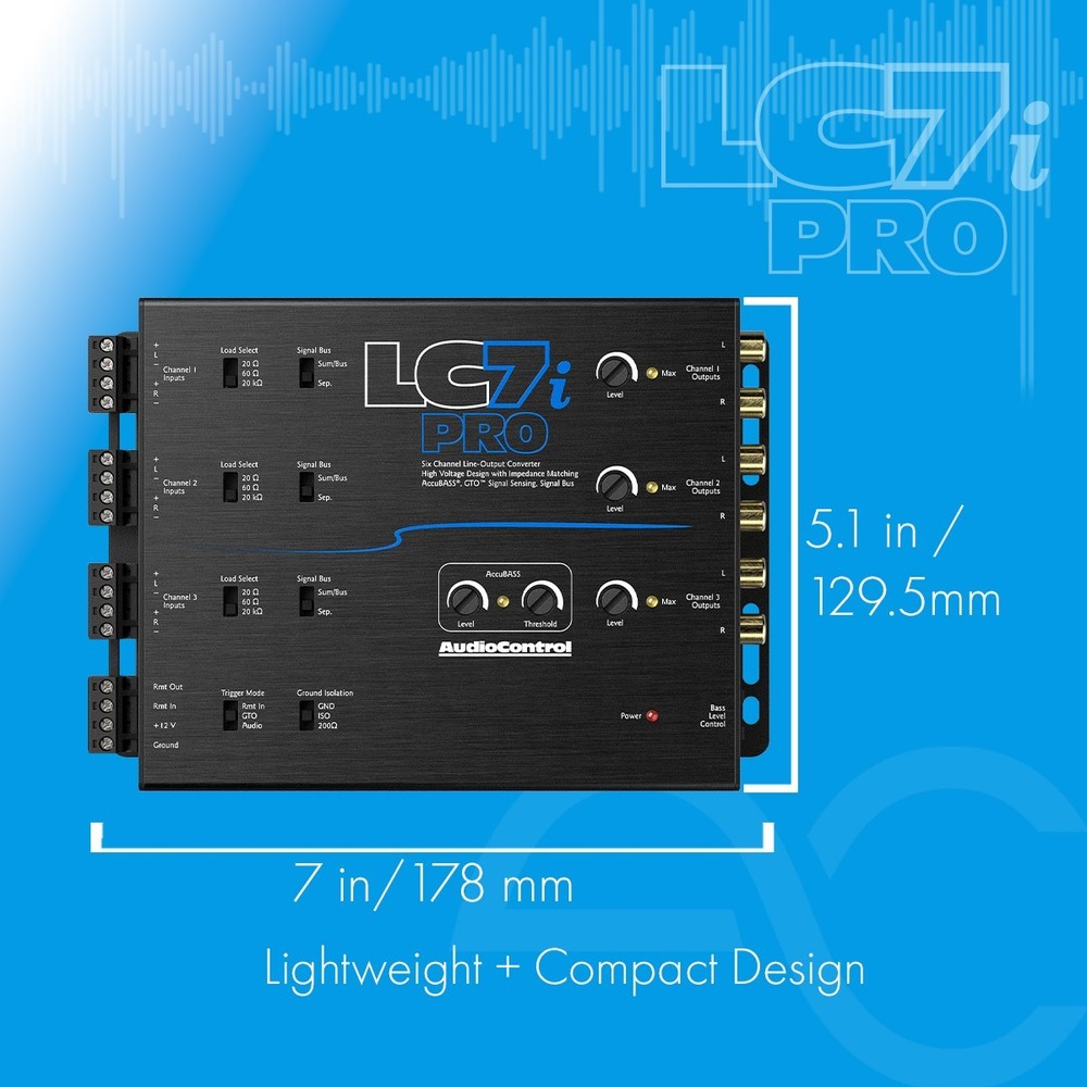AudioControl LC7i PRO+LPHGM72 Amplifier Integration Solution for Non-Amp GM