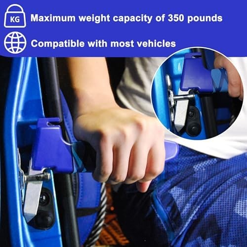 Plastic Car Door Handle Assist Blue