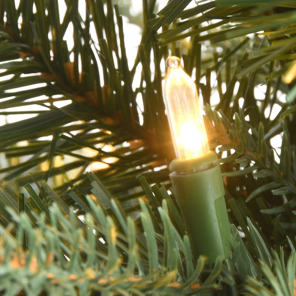2 ft. Pre-Lit Happy Hill Pine Tree with LED Lights, Plug-In