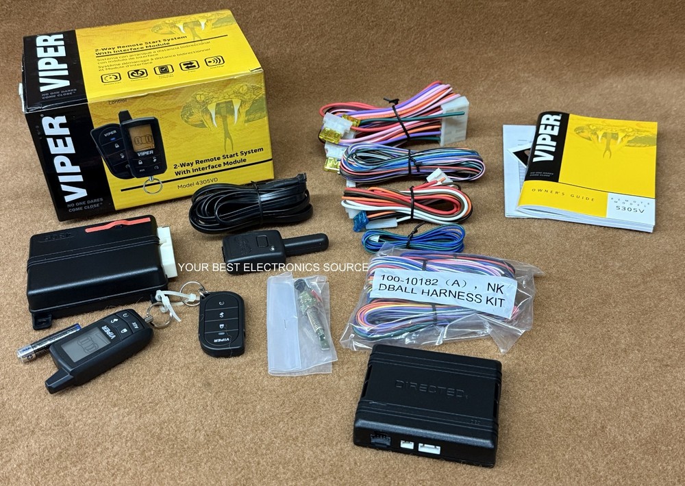 NEW Viper 4305VD 2-Way  Remote Start System w/ LCD Remote, plus DB3 Module