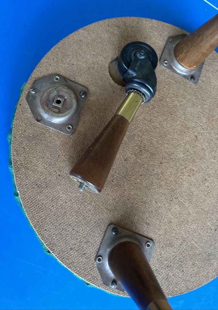 Mid-Century MODERN Small 3 Legged STOOL