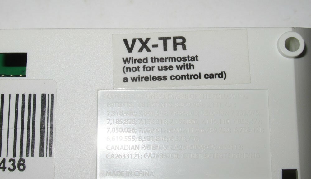 Verdant VX-TR Wired Thermostat w/ Occupancy Sensor
