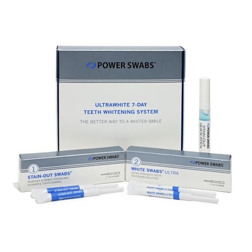 AUTHENTIC Power Swabs #1 Best Teeth Whitening Stain Removal Gel Oral Bleaching
