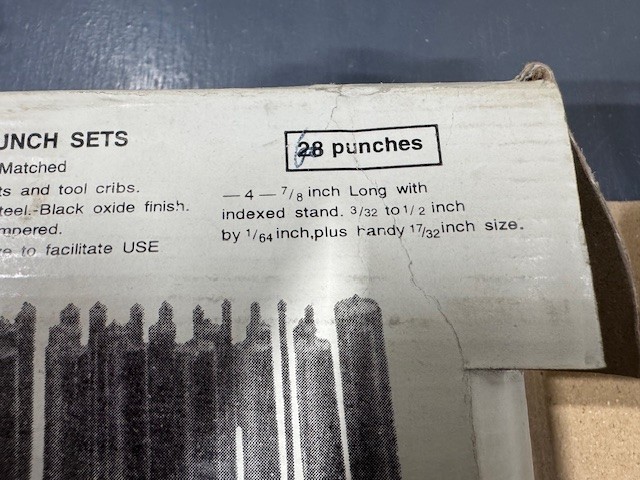 Michigan Drill PH101 Transfer Punch Set,#1-60