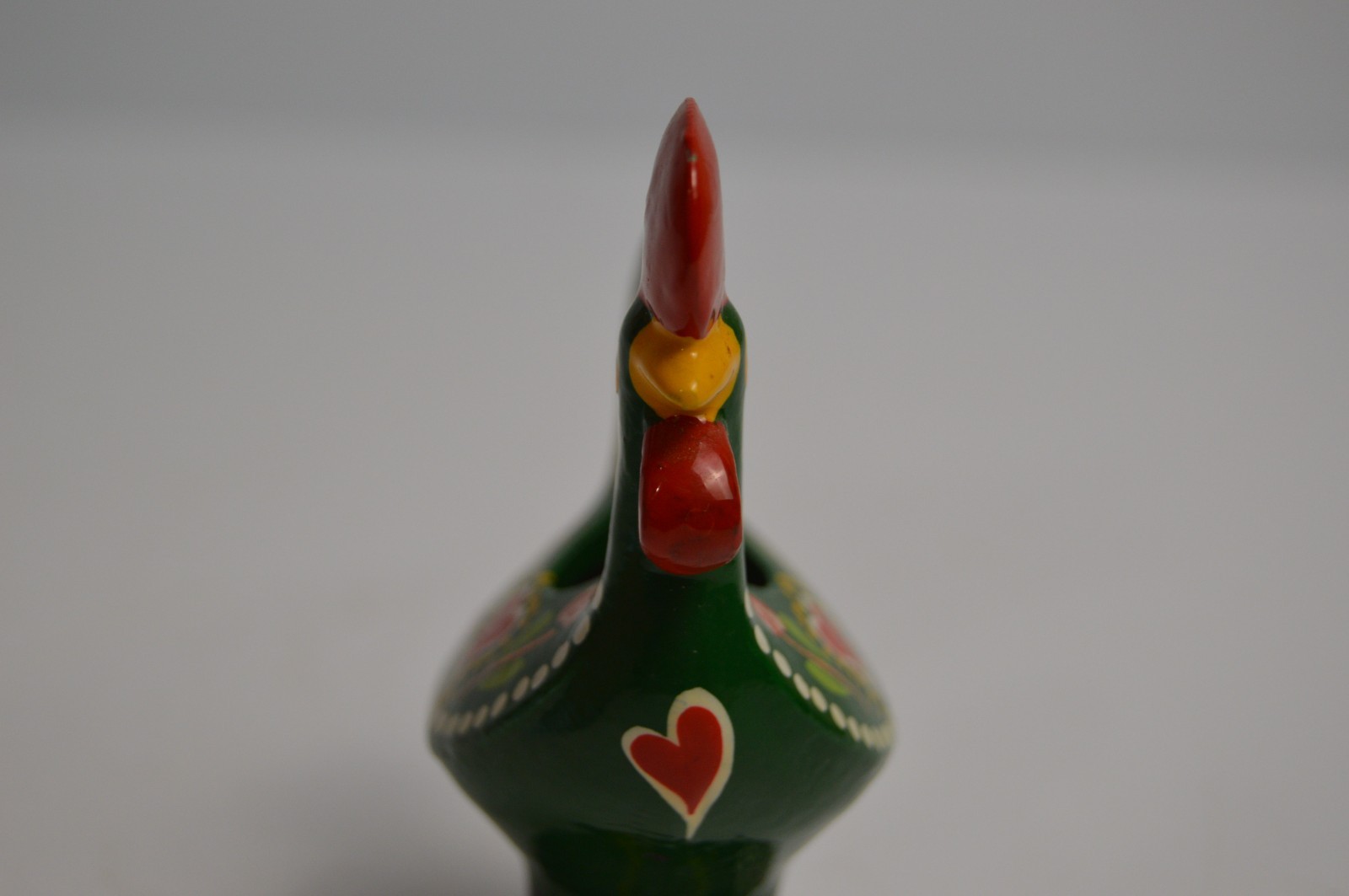 Portuguese Galo Barcelos Metal Rooster Planter Good Luck Souvenir 3.5" Portugal