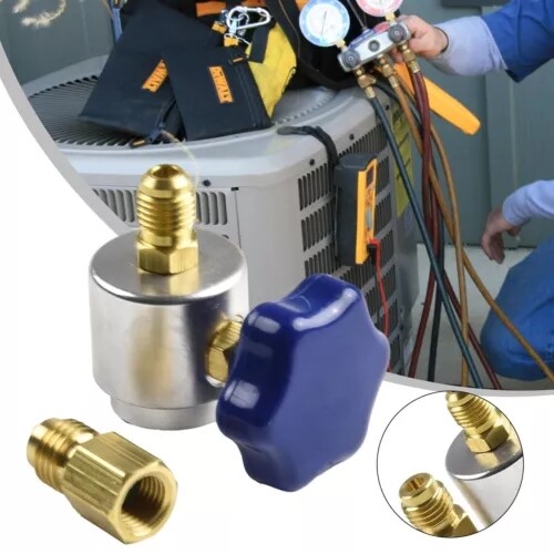 Self Sealing R134A Can Tap Valve Adapter For A/C Charging Convertor HOT