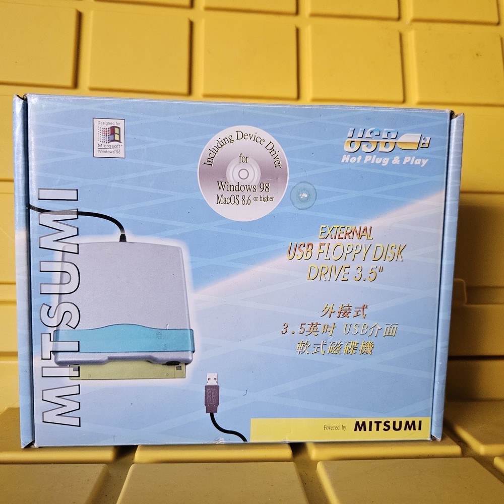 Mitsumi External USB Floppy Disc Drive Computer D353FUE