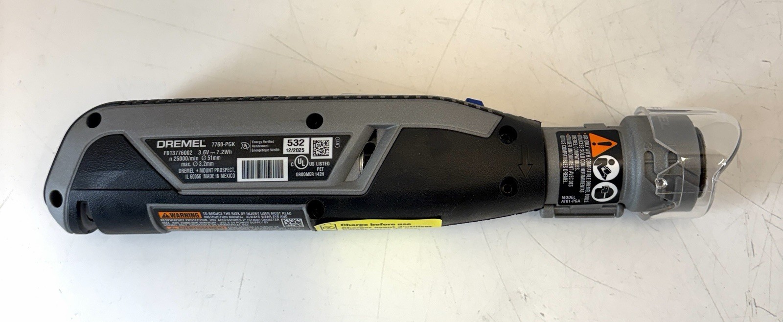 Dremel PawControl Cordless Pet Nail Grooming Kit Rechargeable Model 7760-PET