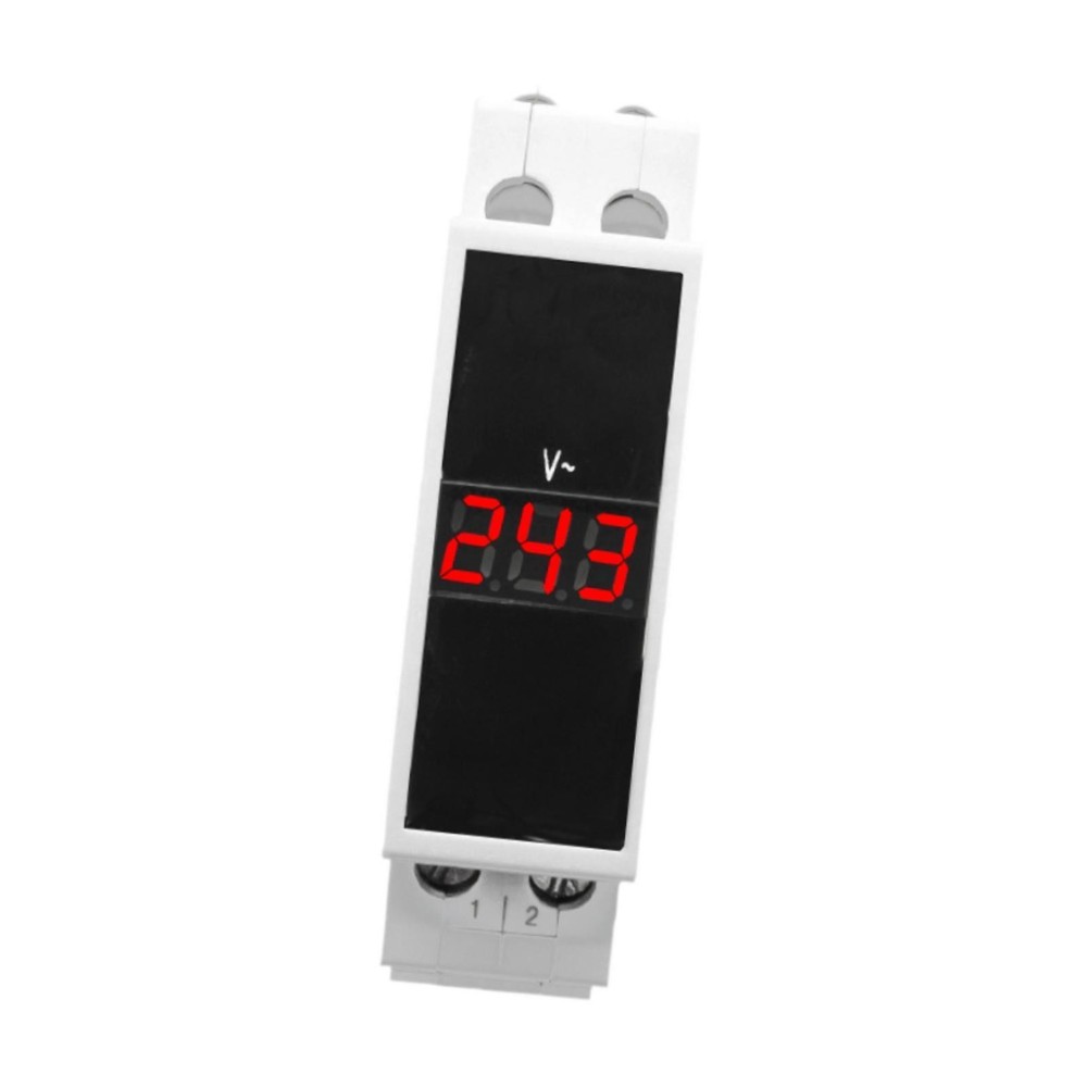 Din Rail Digital Display Voltmeter AC80-500V 50-60Hz Mini
