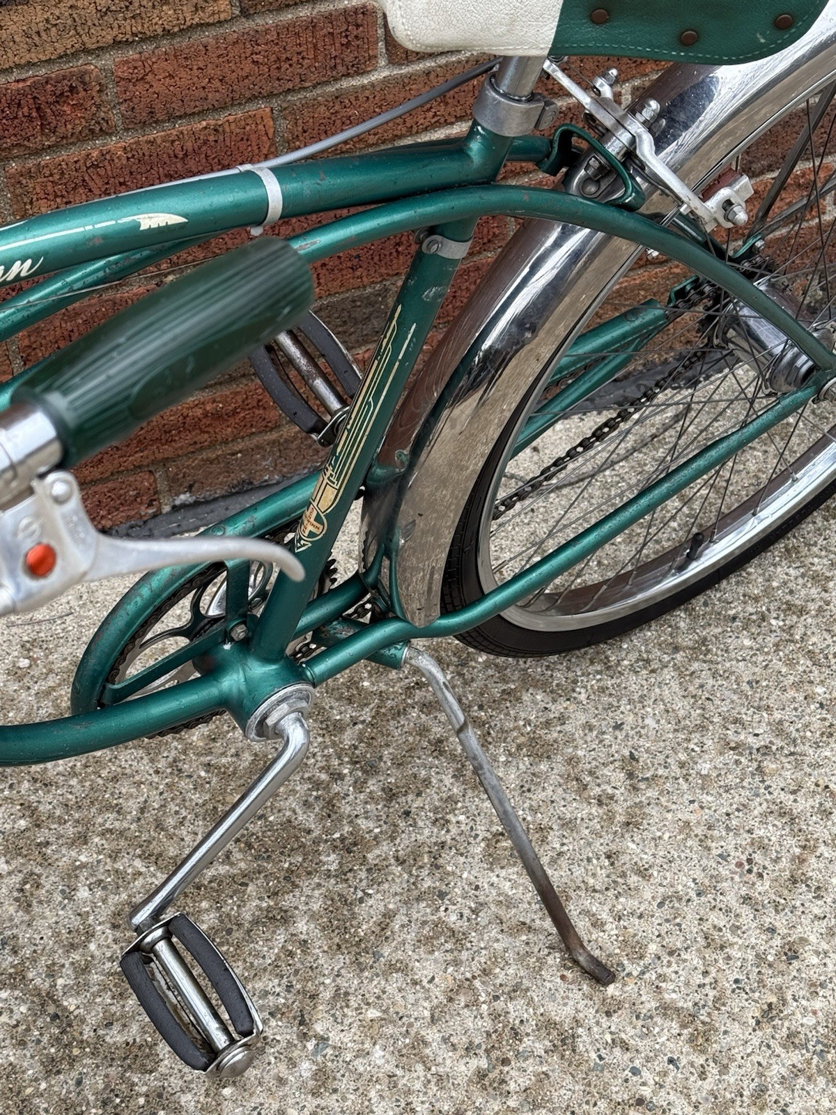 Vintage 1955 3-Speed Schwinn Corvette Bicycle Green Super Nice Refurbished Look