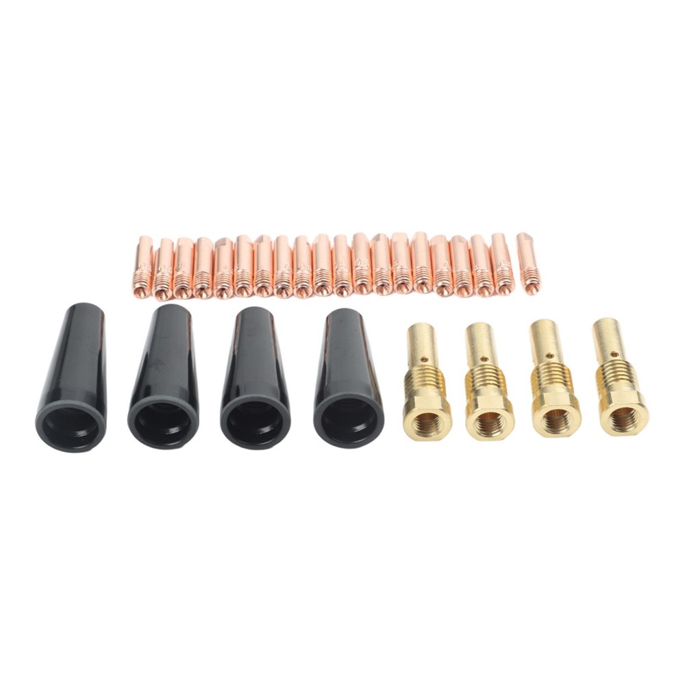 AK14 Gasless Nozzle Contact Tips Set 28PCS for Efficient Welding Operations