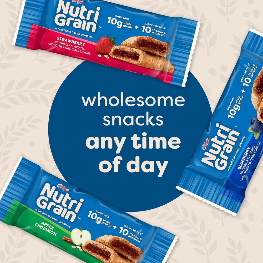 Nutri-Grain Variety Pack: Complete Whole Grain Breakfast & Snack Bars