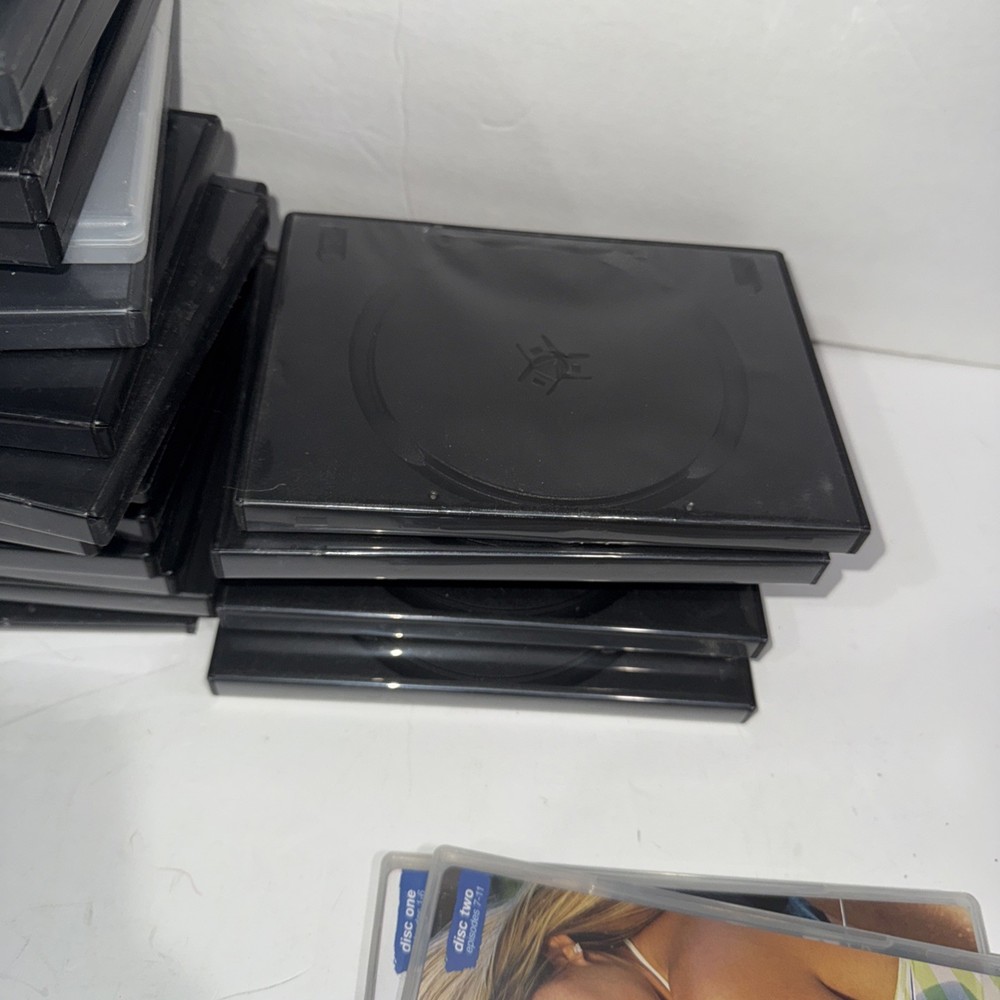 (26) Mostly New DVD Cases Single and double Disc Empty Replacement Cases