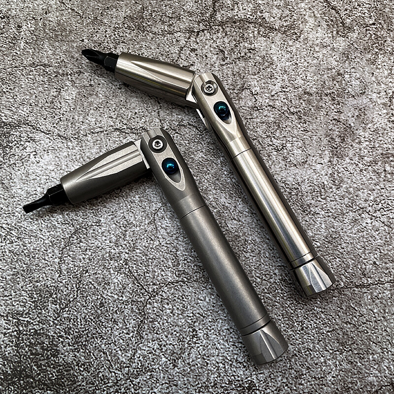 Titanium Folding Screwdriver Portable Gadget Cross Bit Multi-functional EDC Tool