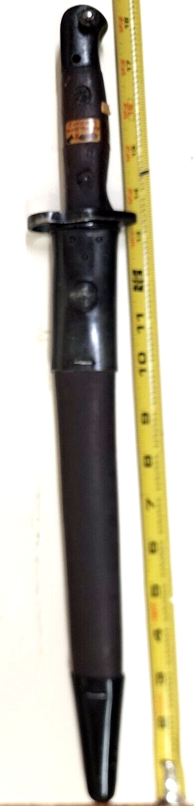 Vintage Original ENFIELD SMLE MKIII SWORD 12" Blade BAYONET with Scabbard