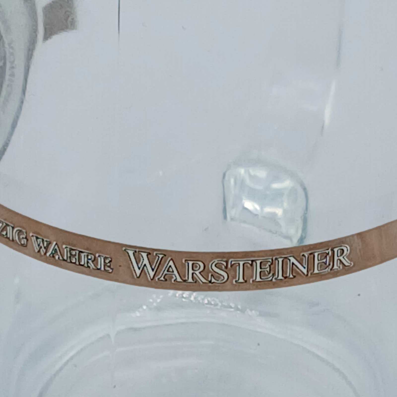 Warsteiner Glass Beer Mug Stein .2L Eine Konigin Unter Den Bieren Das Einzig