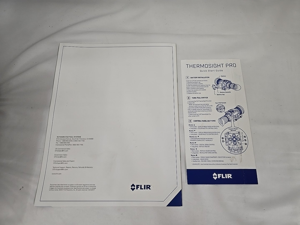 Flir Thermosight Pro Pts536 Thermal Optic